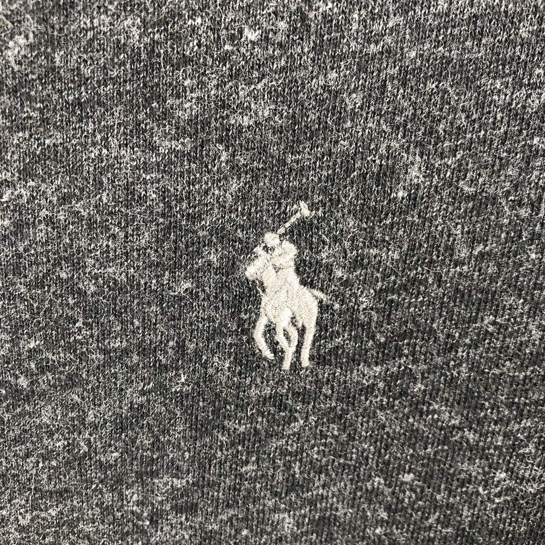 Ralph Lauren POLO RALPH LAUREN sweatshirt pullover hoodie, men's size L cotton black type Vintage Second Hand