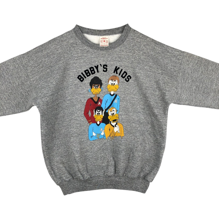 90'S JERICO Print Sweatshirt, Made in Canada, Men's Size L (approx.), Vintage cotton gray type Vintage Second Hand