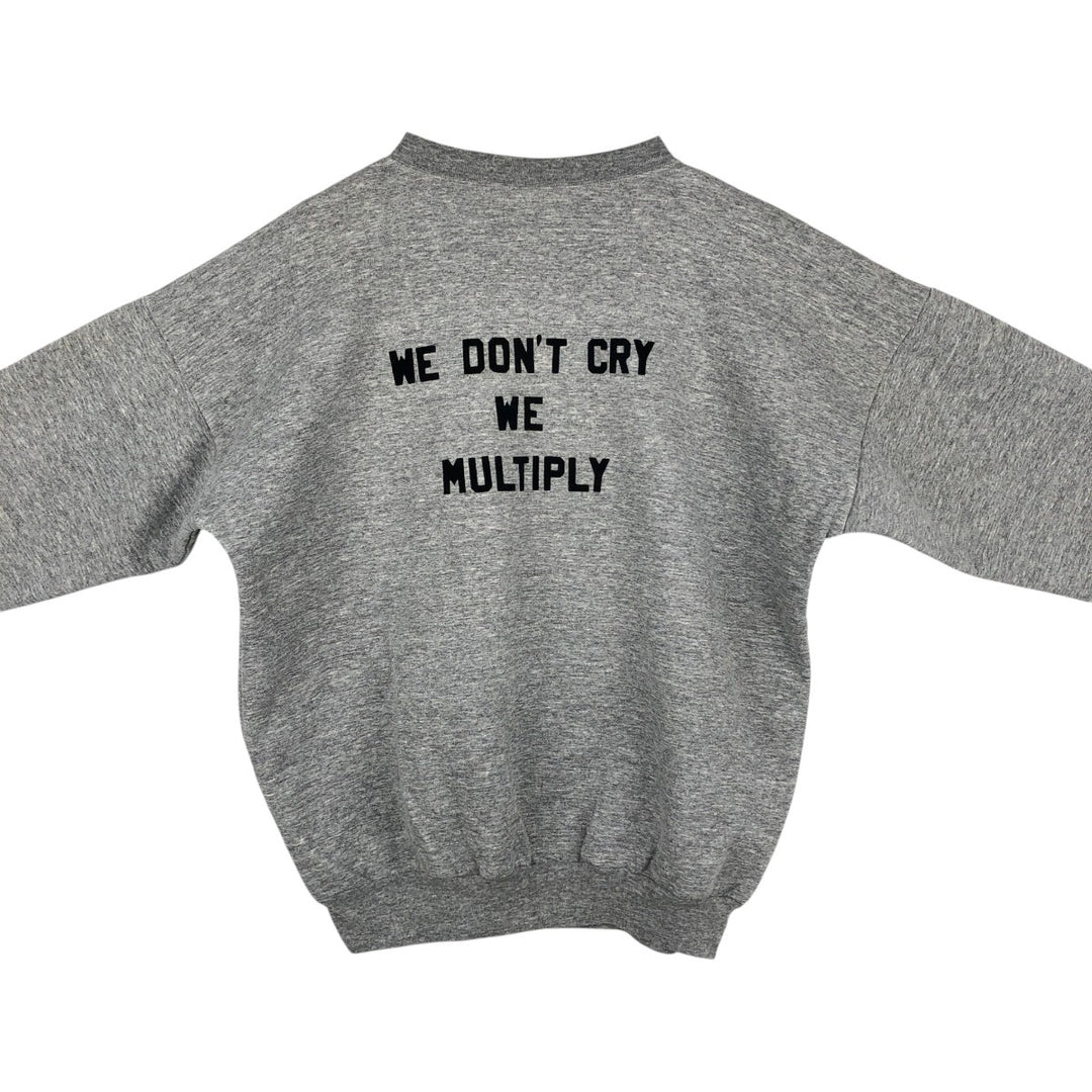 90'S JERICO Print Sweatshirt, Made in Canada, Men's Size L (approx.), Vintage cotton gray type Vintage Second Hand