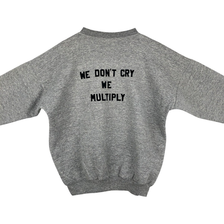 90'S JERICO Print Sweatshirt, Made in Canada, Men's Size L (approx.), Vintage cotton gray type Vintage Second Hand