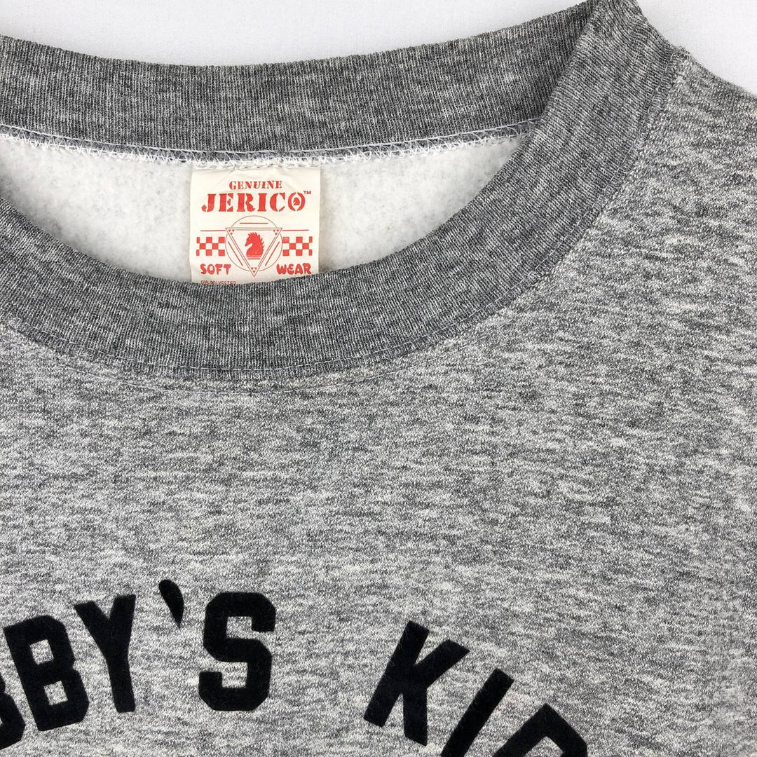 90'S JERICO Print Sweatshirt, Made in Canada, Men's Size L (approx.), Vintage cotton gray type Vintage Second Hand
