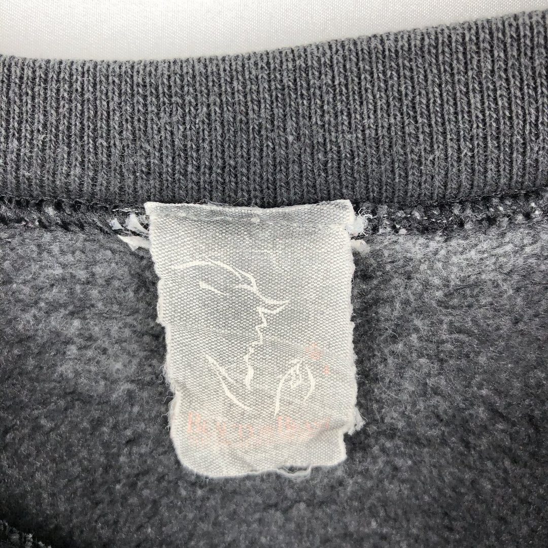 BEAUTY AND THE BEAST Character Sweatshirt (Men's XL equivalent) unclear black type Vintage Second Hand