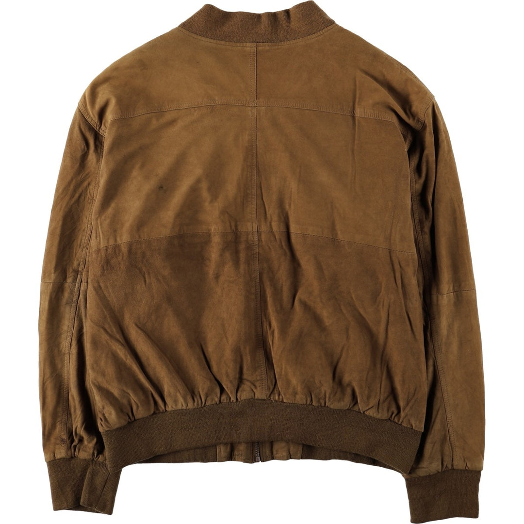 WILD CATS Suede Leather Blouson, Men's Size L (equivalent) Genuine Leather Suede Leather brown type Vintage Second Hand