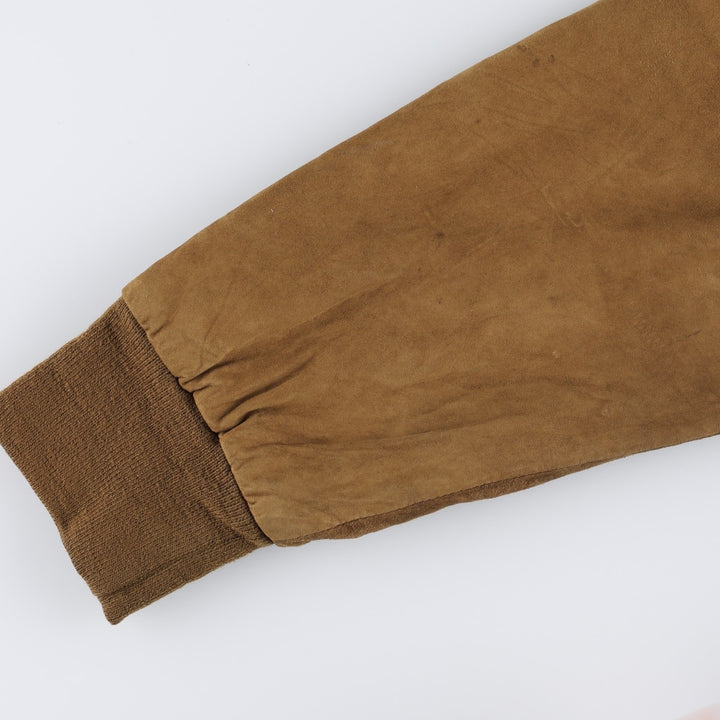 WILD CATS Suede Leather Blouson, Men's Size L (equivalent) Genuine Leather Suede Leather brown type Vintage Second Hand