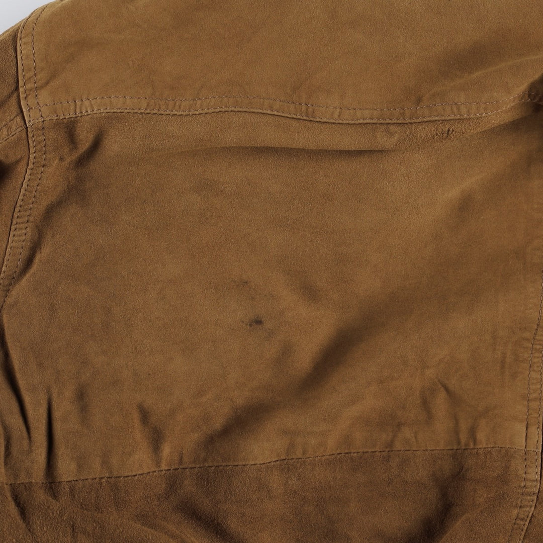 WILD CATS Suede Leather Blouson, Men's Size L (equivalent) Genuine Leather Suede Leather brown type Vintage Second Hand