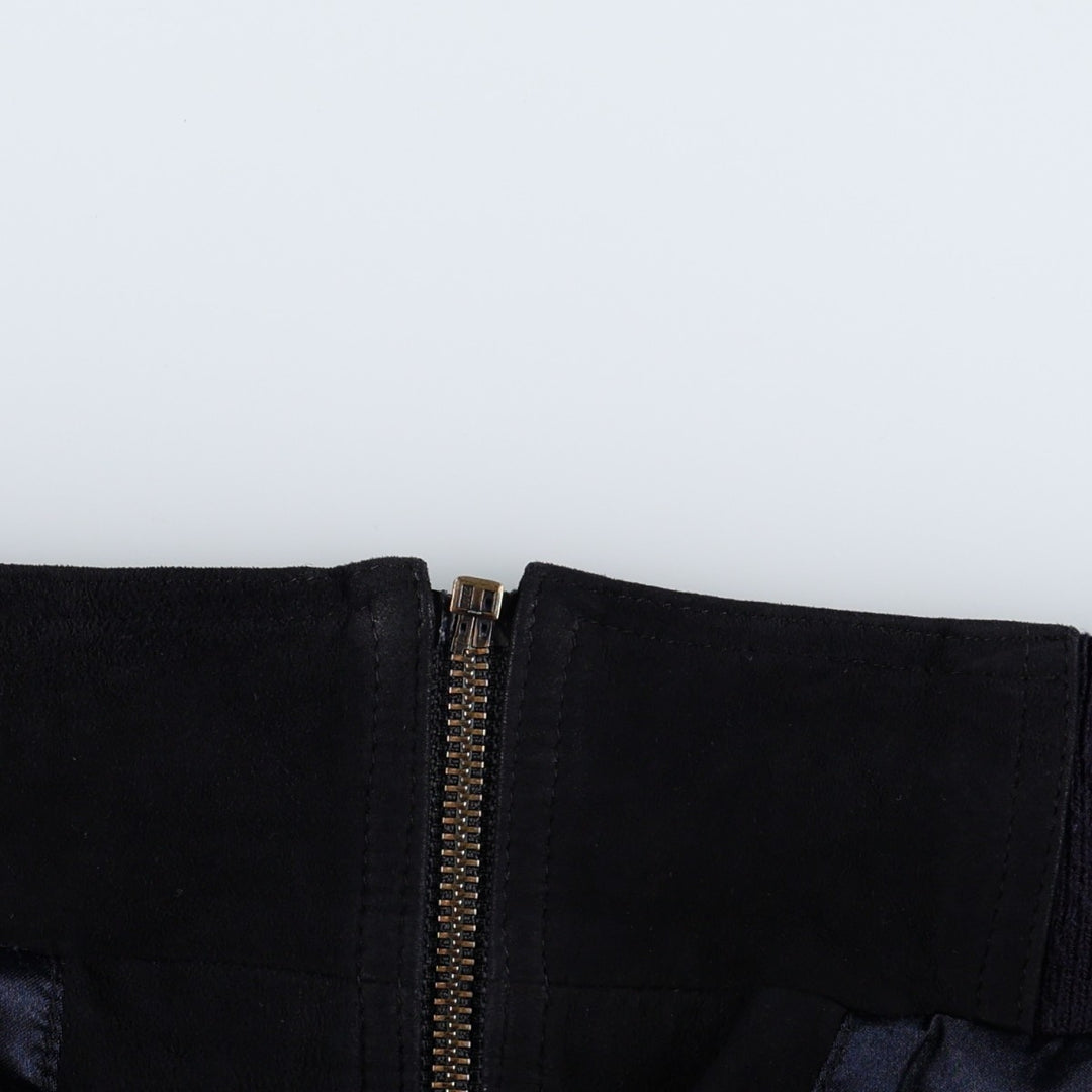 Prestige Suede Leather Blouson, Men's Size XL (equivalent) Genuine Leather Suede Leather black type Vintage Second Hand
