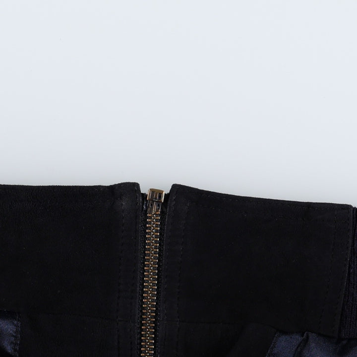 Prestige Suede Leather Blouson, Men's Size XL (equivalent) Genuine Leather Suede Leather black type Vintage Second Hand