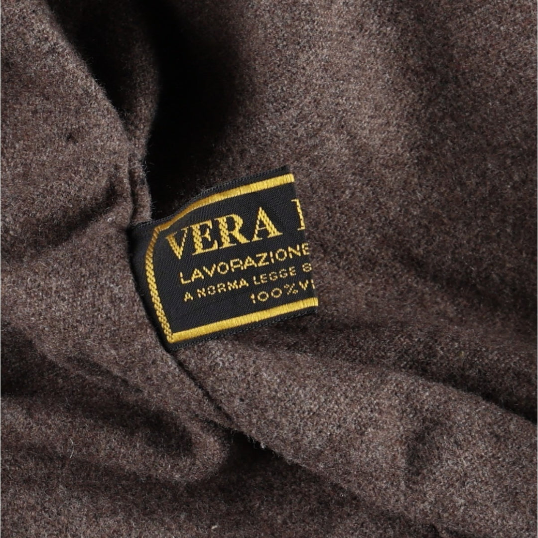 ANTICA SARTORIA VIP Suede Leather Blouson, Made in Italy, Men's Size XL (approx.) Genuine Leather Suede Leather Khaki type beige Vintage Second Hand