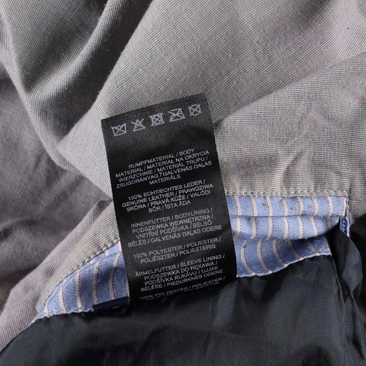ANDREW JAMES Suede Leather Blouson, Men's XXL equivalent. Genuine Leather Suede Leather black type Vintage Second Hand