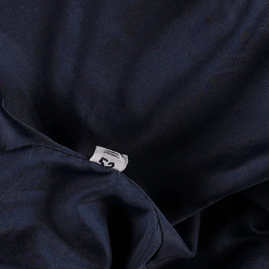 Balster Jacket, Suede Leather Blouson, Men's XL Genuine Leather Suede Leather navy blue type Vintage Second Hand