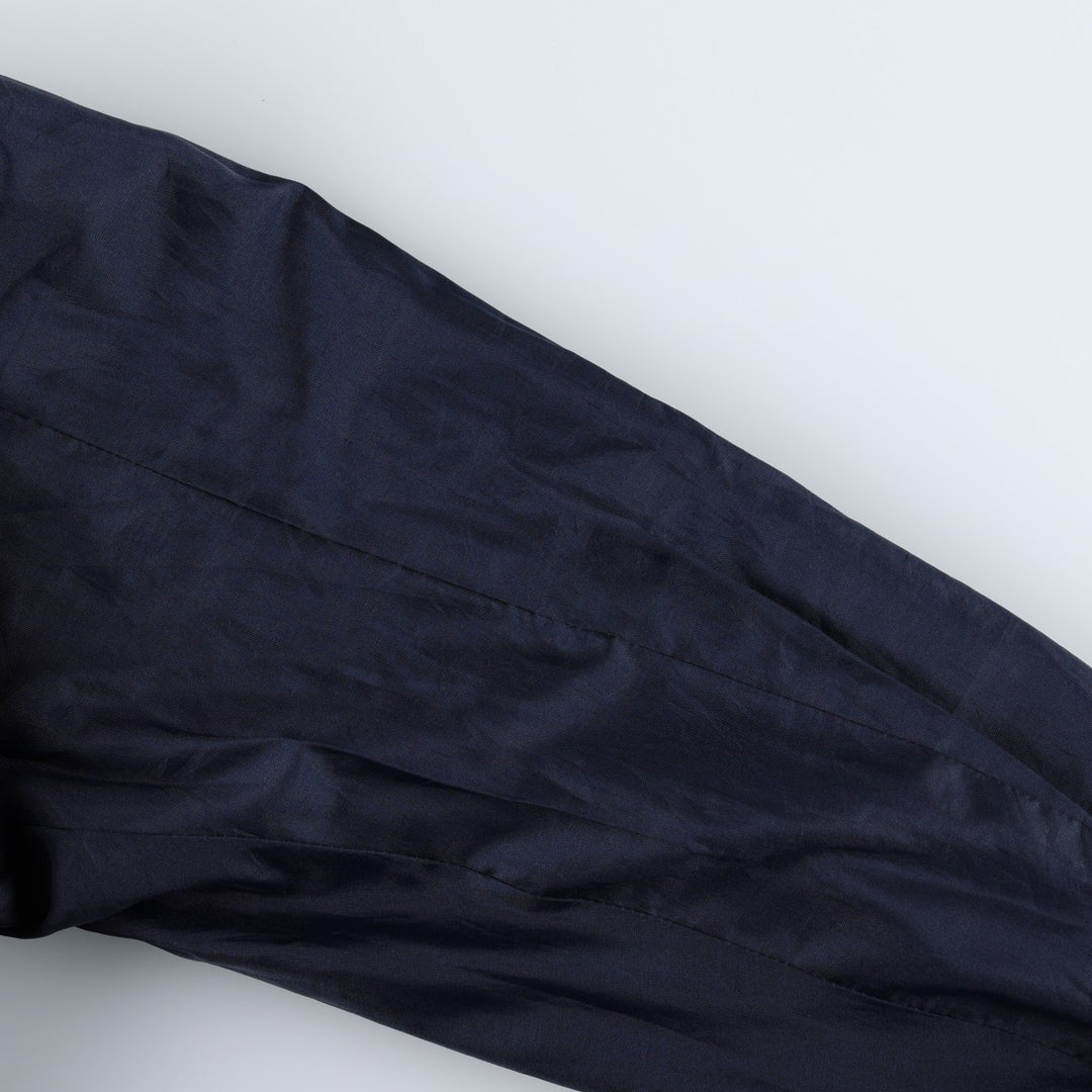 Balster Jacket, Suede Leather Blouson, Men's XL Genuine Leather Suede Leather navy blue type Vintage Second Hand