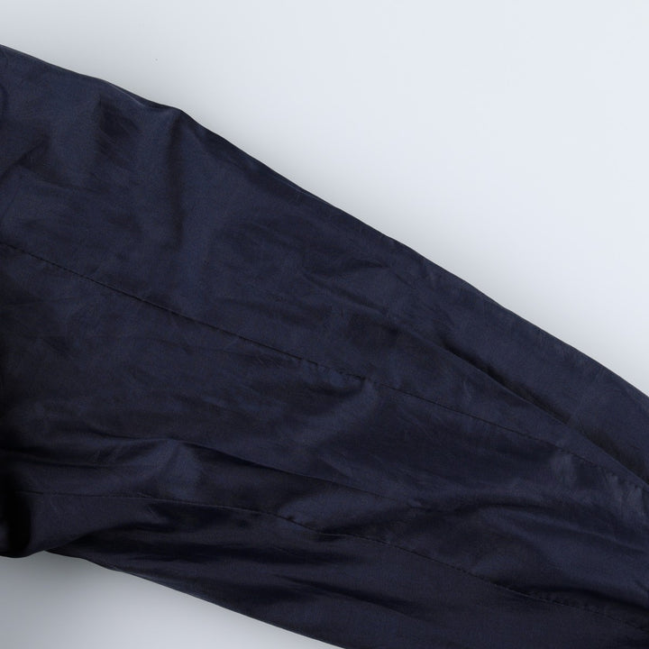 Balster Jacket, Suede Leather Blouson, Men's XL Genuine Leather Suede Leather navy blue type Vintage Second Hand