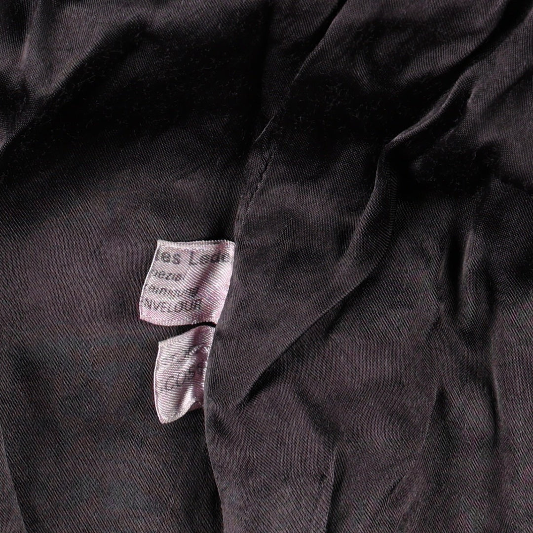 Balster Jacket, Suede Leather Blouson, Men's Size L Genuine Leather Suede Leather black type Vintage Second Hand