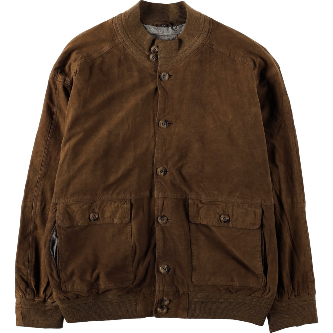 GILBERTO Valstar Jacket Suede Leather Blouson Men's XL equivalent Genuine Leather Suede Leather brown type Vintage Second Hand