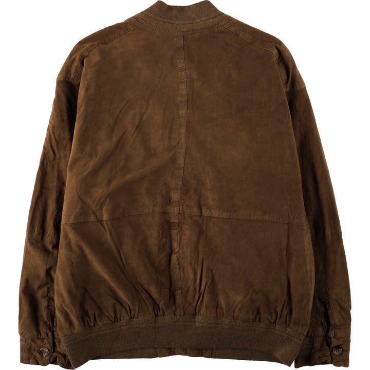 GILBERTO Valstar Jacket Suede Leather Blouson Men's XL equivalent Genuine Leather Suede Leather brown type Vintage Second Hand