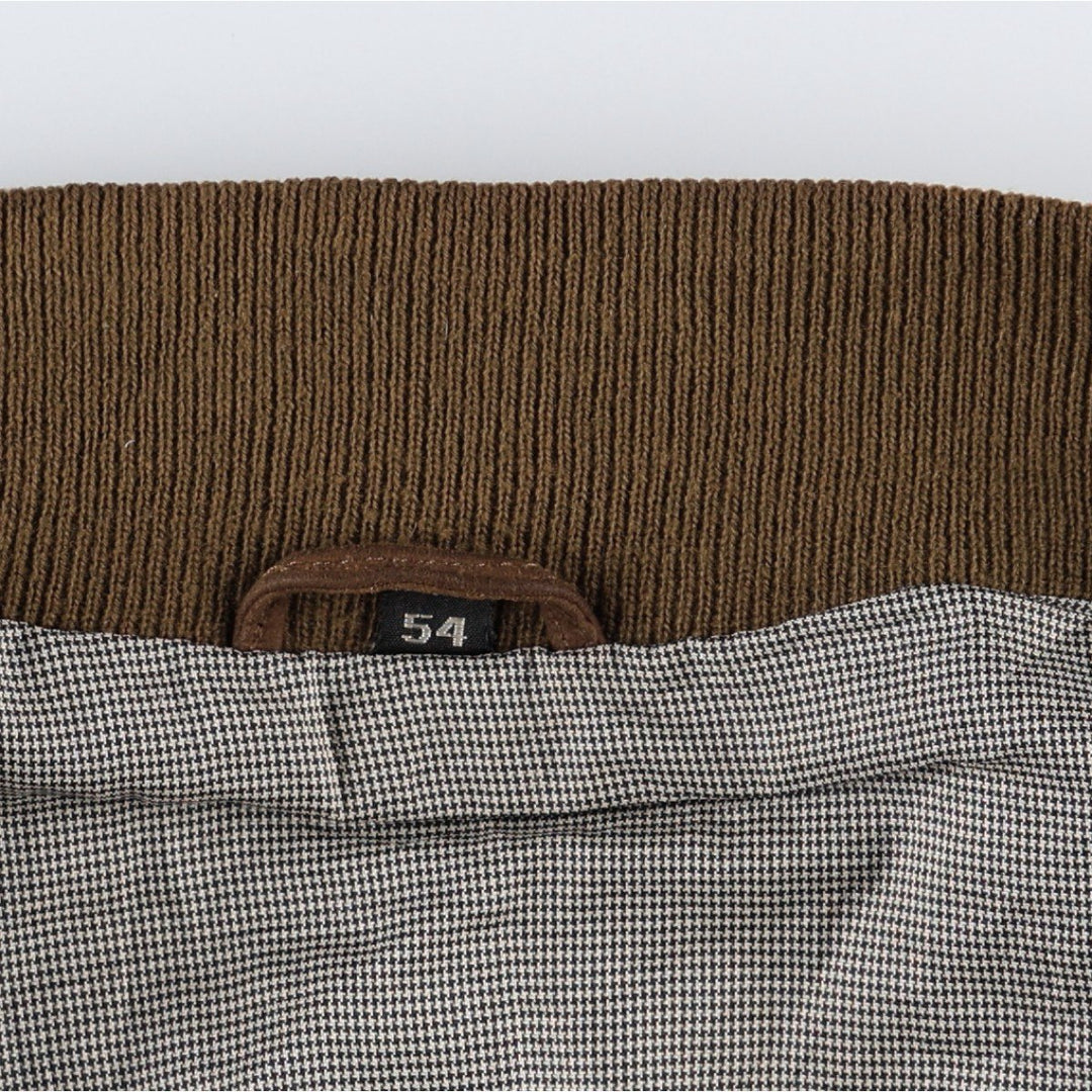 GILBERTO Valstar Jacket Suede Leather Blouson Men's XL equivalent Genuine Leather Suede Leather brown type Vintage Second Hand