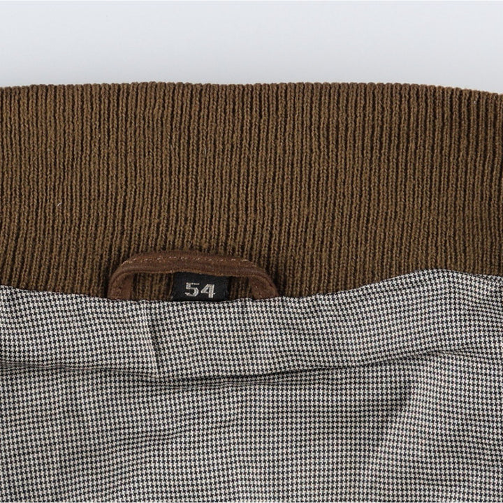 GILBERTO Valstar Jacket Suede Leather Blouson Men's XL equivalent Genuine Leather Suede Leather brown type Vintage Second Hand