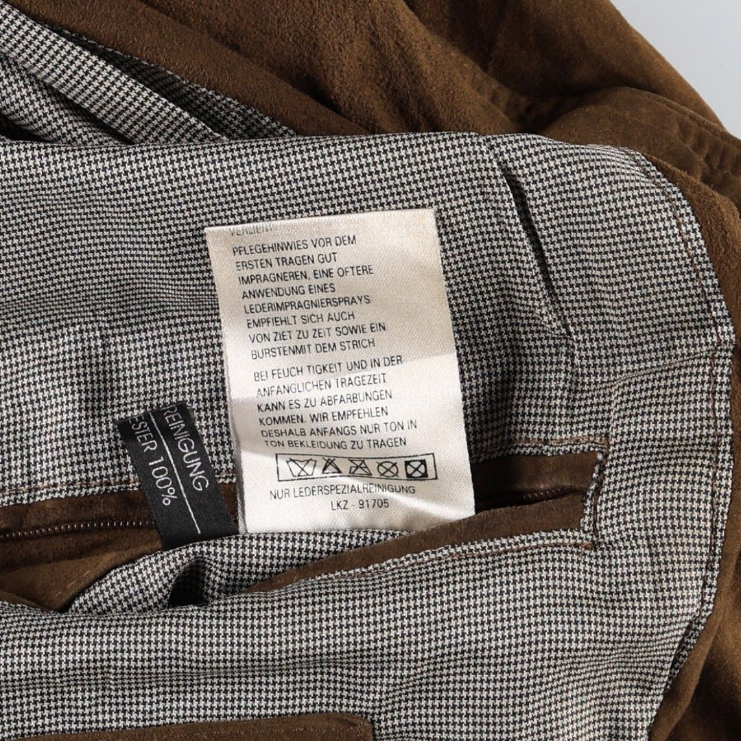 GILBERTO Valstar Jacket Suede Leather Blouson Men's XL equivalent Genuine Leather Suede Leather brown type Vintage Second Hand