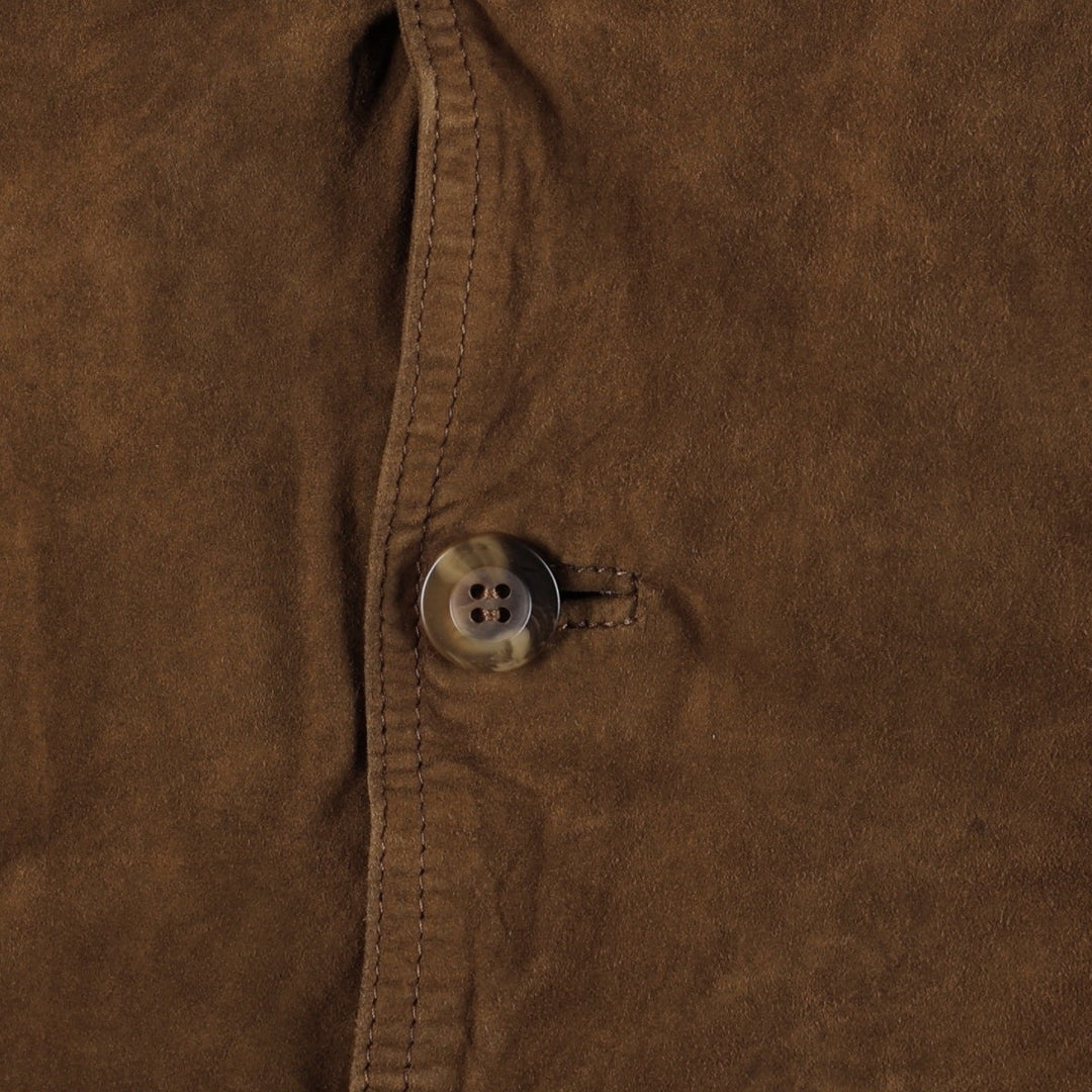 GILBERTO Valstar Jacket Suede Leather Blouson Men's XL equivalent Genuine Leather Suede Leather brown type Vintage Second Hand