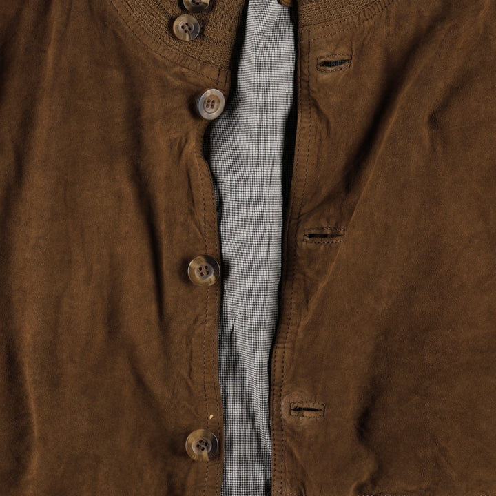 GILBERTO Valstar Jacket Suede Leather Blouson Men's XL equivalent Genuine Leather Suede Leather brown type Vintage Second Hand