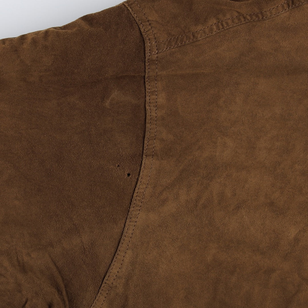 GILBERTO Valstar Jacket Suede Leather Blouson Men's XL equivalent Genuine Leather Suede Leather brown type Vintage Second Hand