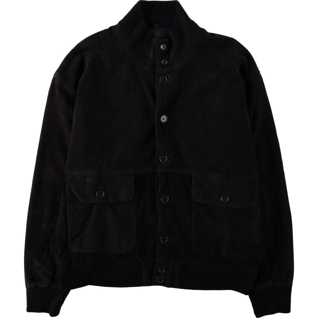 conbipel Valstar Jacket Suede Leather Blouson Men's XL equivalent Genuine Leather Suede Leather black type Vintage Second Hand