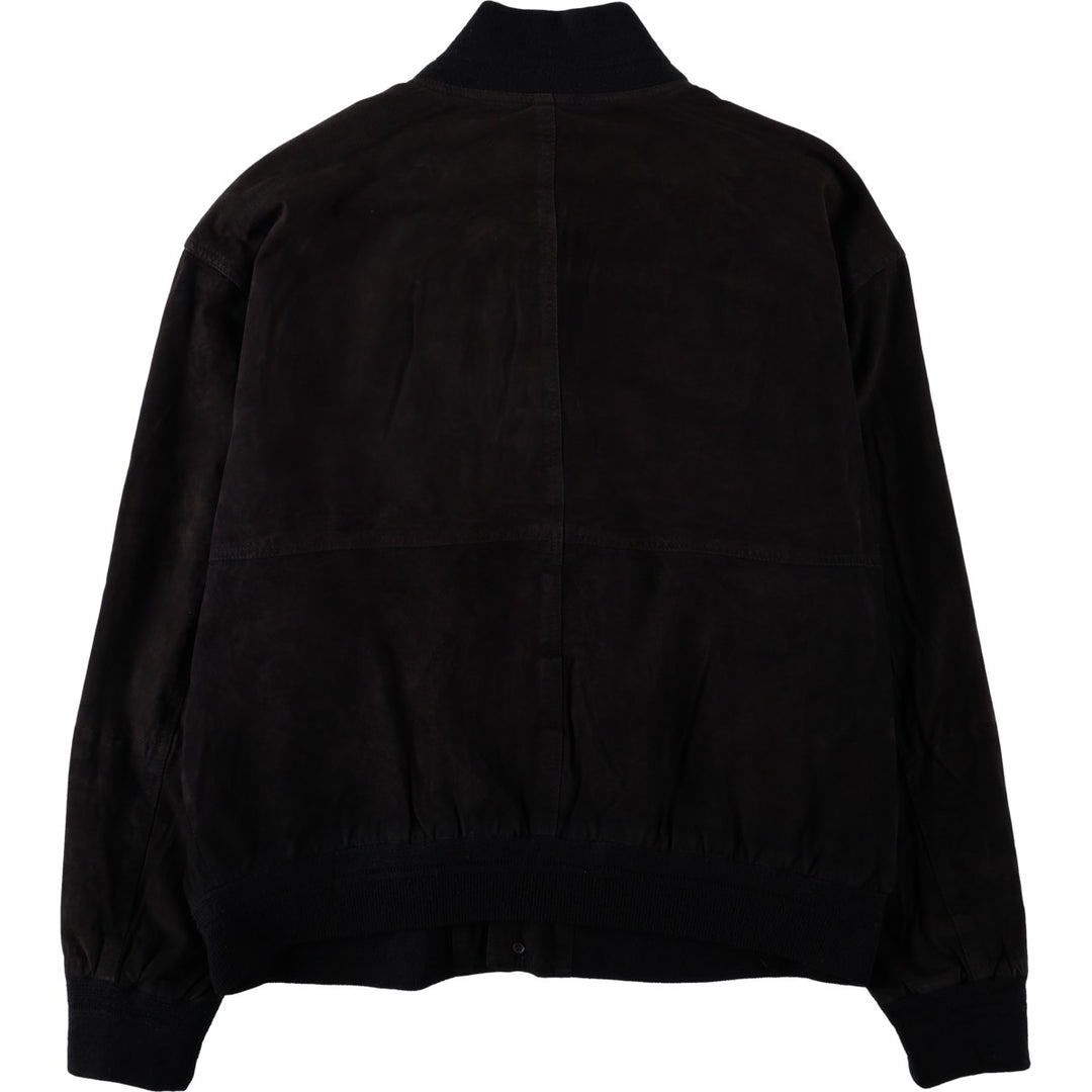 conbipel Valstar Jacket Suede Leather Blouson Men's XL equivalent Genuine Leather Suede Leather black type Vintage Second Hand