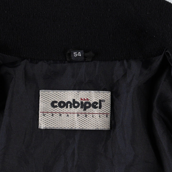 conbipel Valstar Jacket Suede Leather Blouson Men's XL equivalent Genuine Leather Suede Leather black type Vintage Second Hand