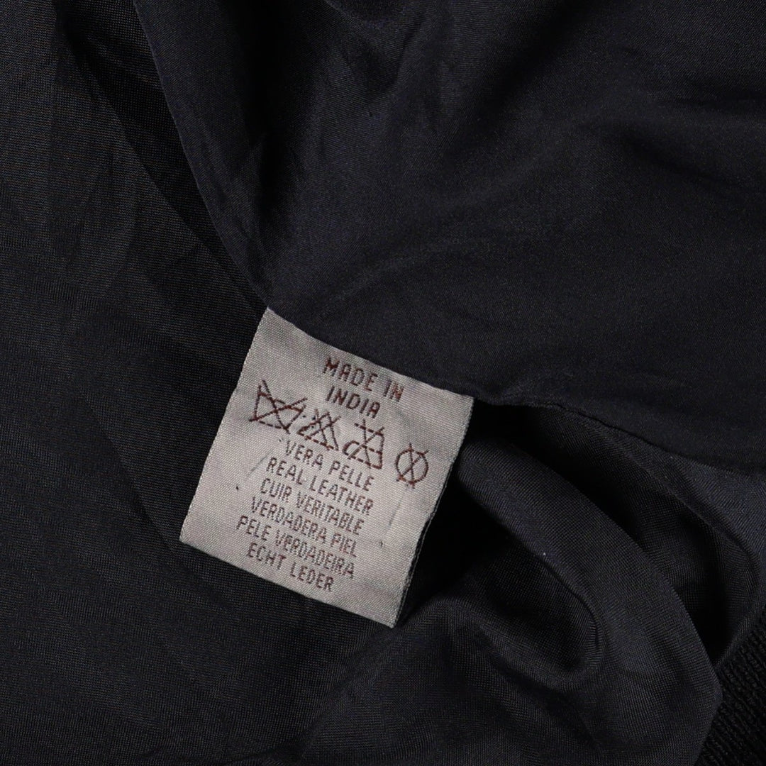 conbipel Valstar Jacket Suede Leather Blouson Men's XL equivalent Genuine Leather Suede Leather black type Vintage Second Hand