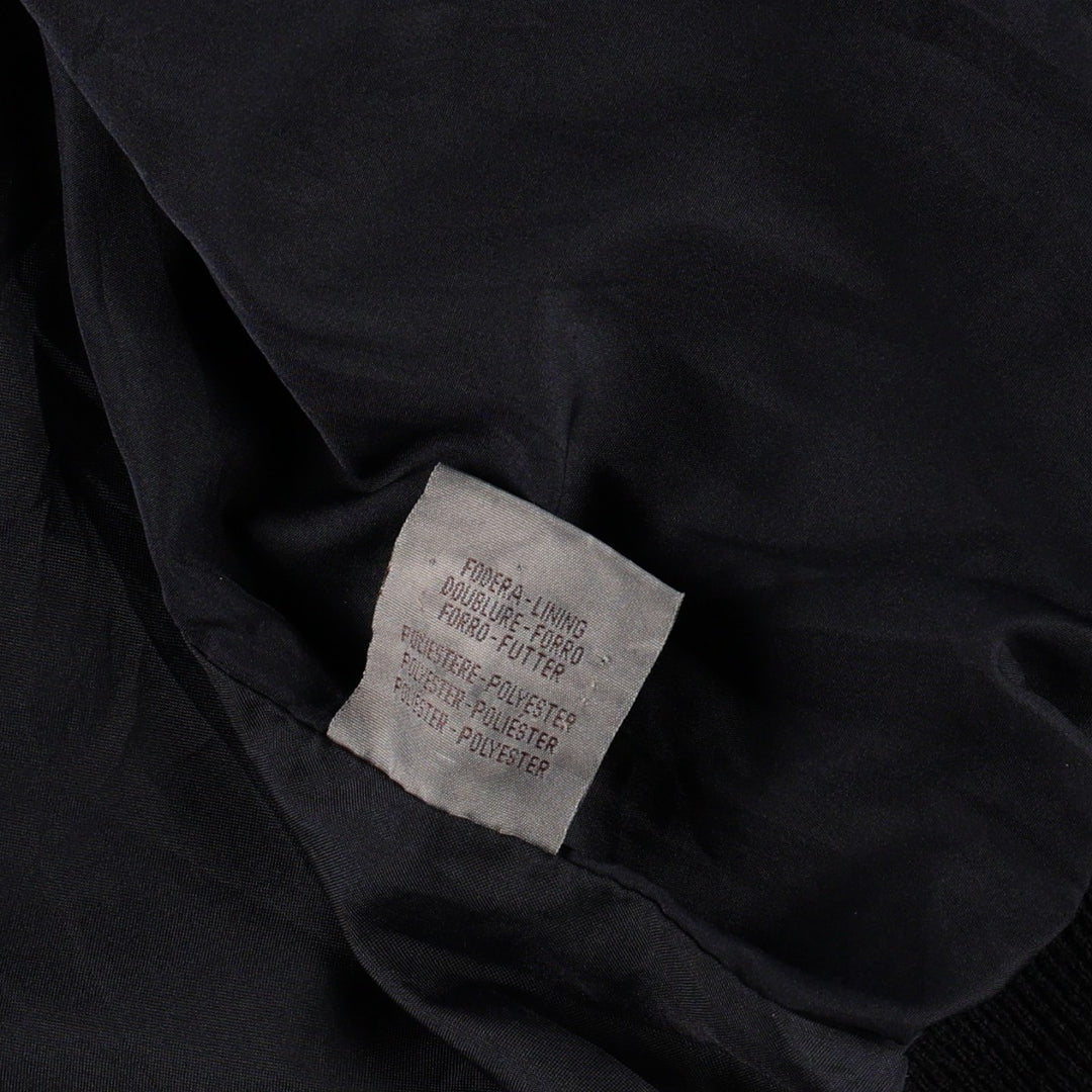conbipel Valstar Jacket Suede Leather Blouson Men's XL equivalent Genuine Leather Suede Leather black type Vintage Second Hand