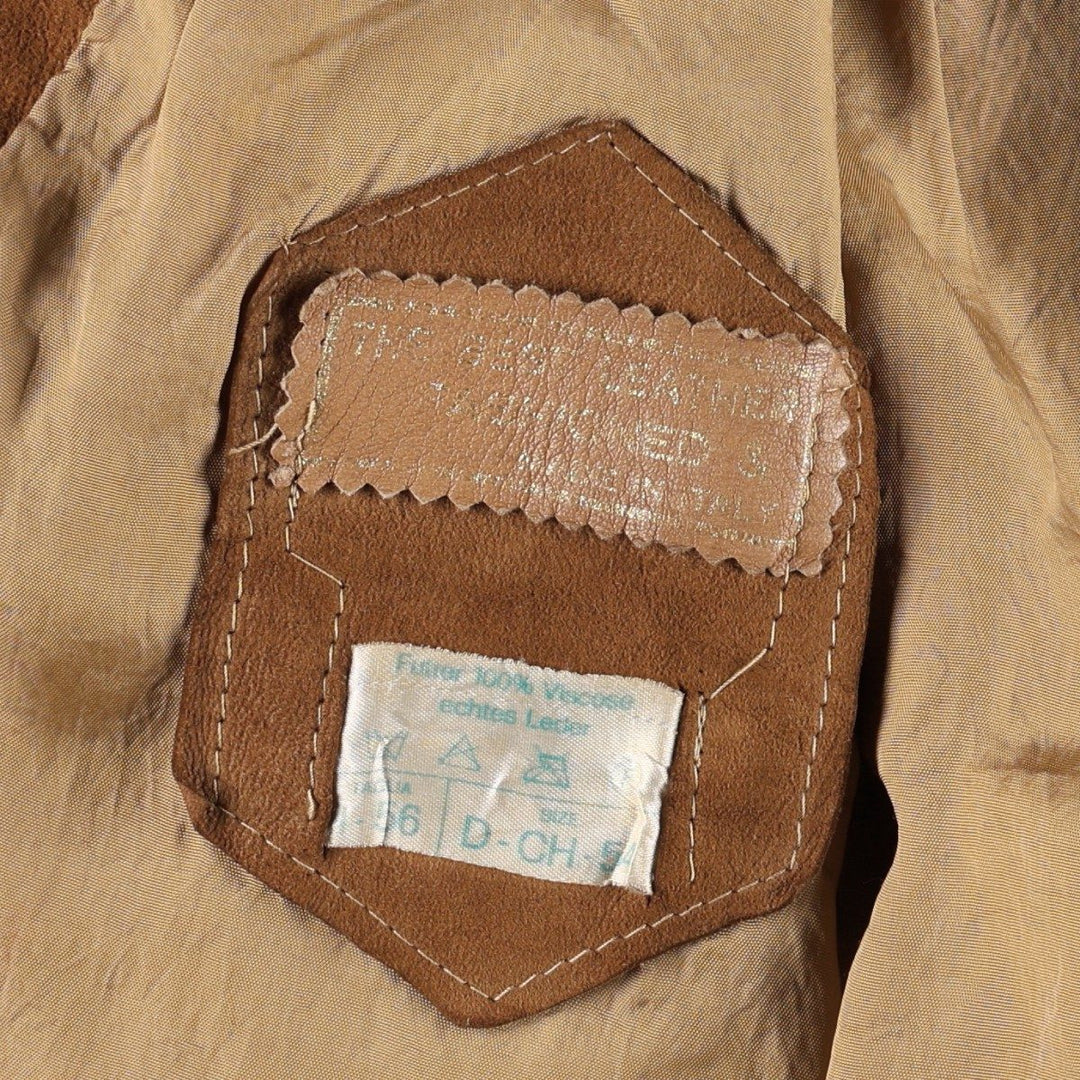 Valstar Jacket Suede Leather Blouson Men's Size M (approx.) Genuine Leather Suede Leather brown type Vintage Second Hand