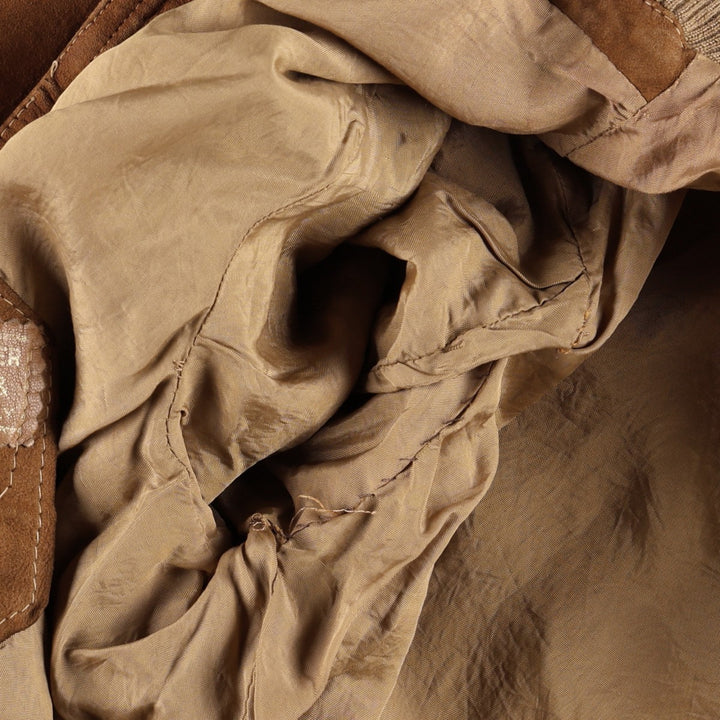 Valstar Jacket Suede Leather Blouson Men's Size M (approx.) Genuine Leather Suede Leather brown type Vintage Second Hand