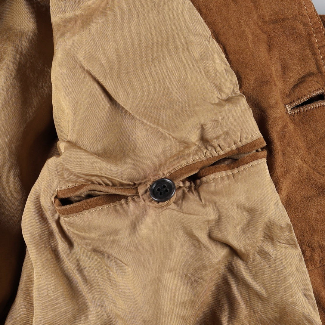 Valstar Jacket Suede Leather Blouson Men's Size M (approx.) Genuine Leather Suede Leather brown type Vintage Second Hand