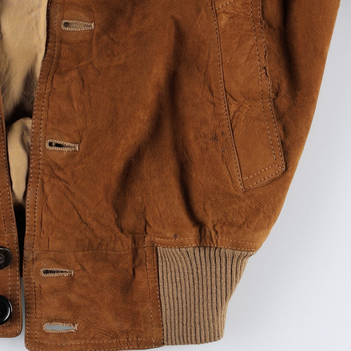 Valstar Jacket Suede Leather Blouson Men's Size M (approx.) Genuine Leather Suede Leather brown type Vintage Second Hand