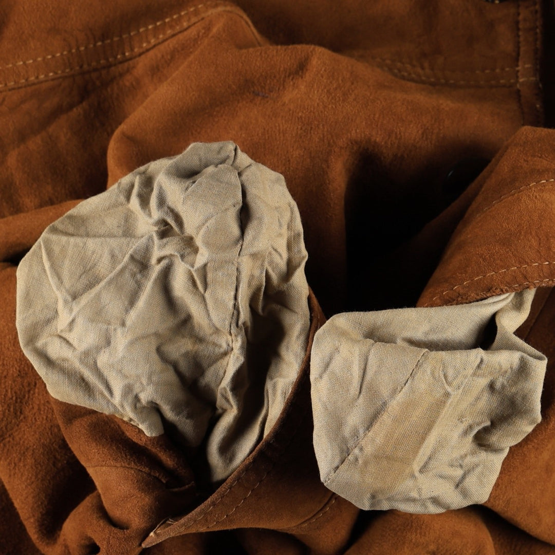 Valstar Jacket Suede Leather Blouson Men's Size M (approx.) Genuine Leather Suede Leather brown type Vintage Second Hand