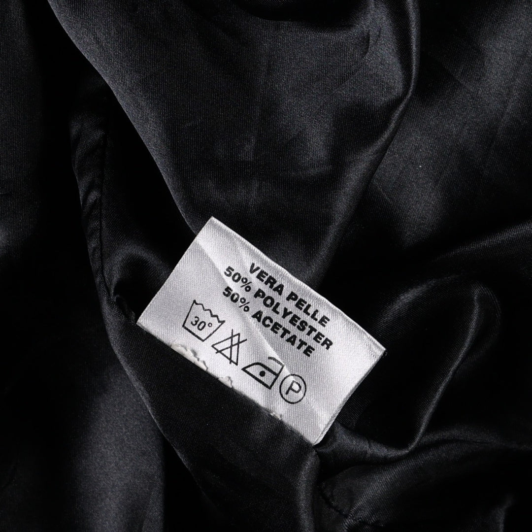 Balster Jacket, Suede Leather Blouson, Men's Size L Genuine Leather Suede Leather black type Vintage Second Hand