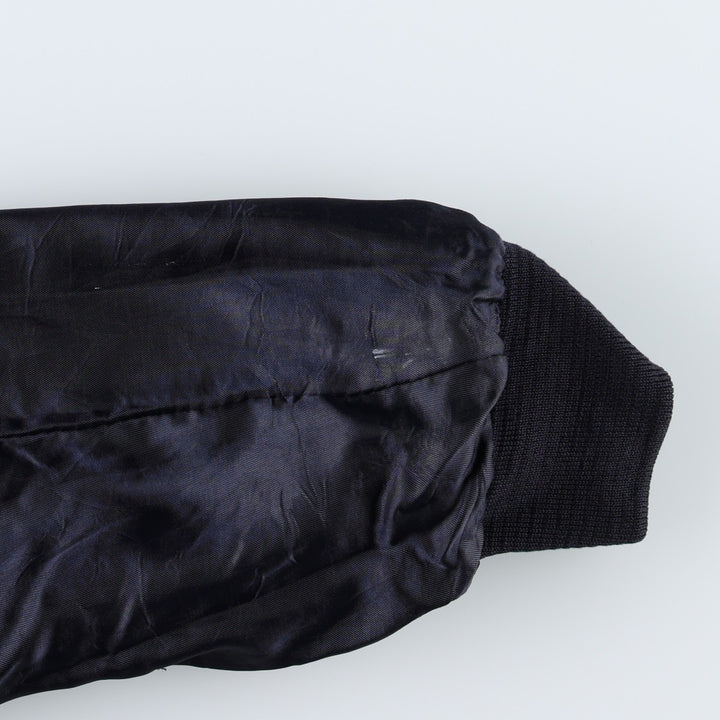 TOMBOLINI Valstar Jacket, Suede Leather Blouson, Made in Italy, Men's Size M (approx.) Genuine Leather Suede Leather black type Vintage Second Hand