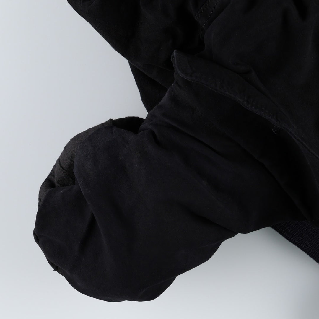 TOMBOLINI Valstar Jacket, Suede Leather Blouson, Made in Italy, Men's Size M (approx.) Genuine Leather Suede Leather black type Vintage Second Hand
