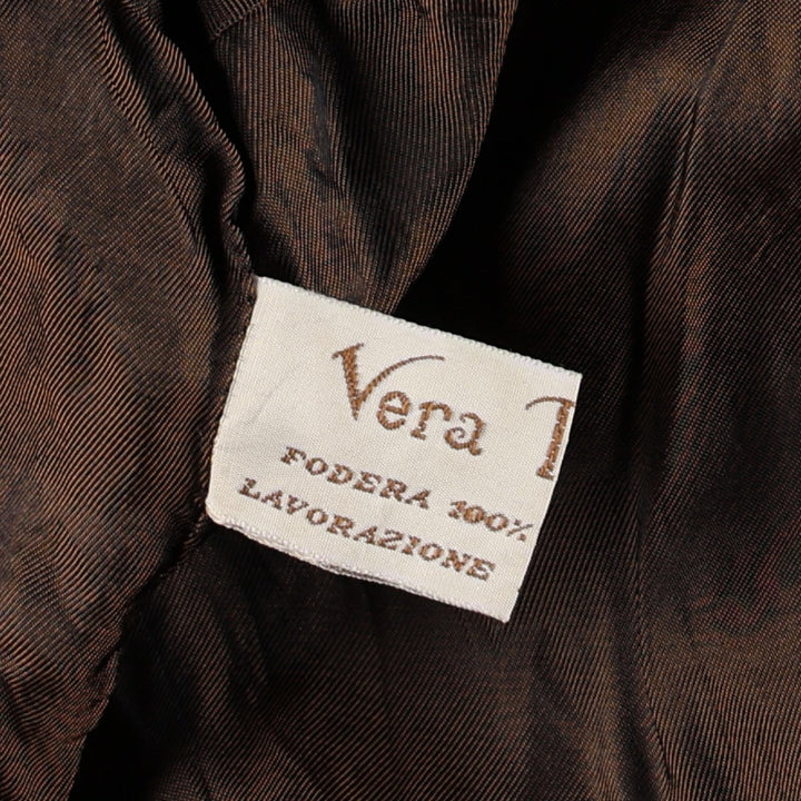 Balster Jacket, Suede Leather Blouson, Made in Italy, Men's XL Genuine Leather Suede Leather Khaki type brown Vintage Second Hand
