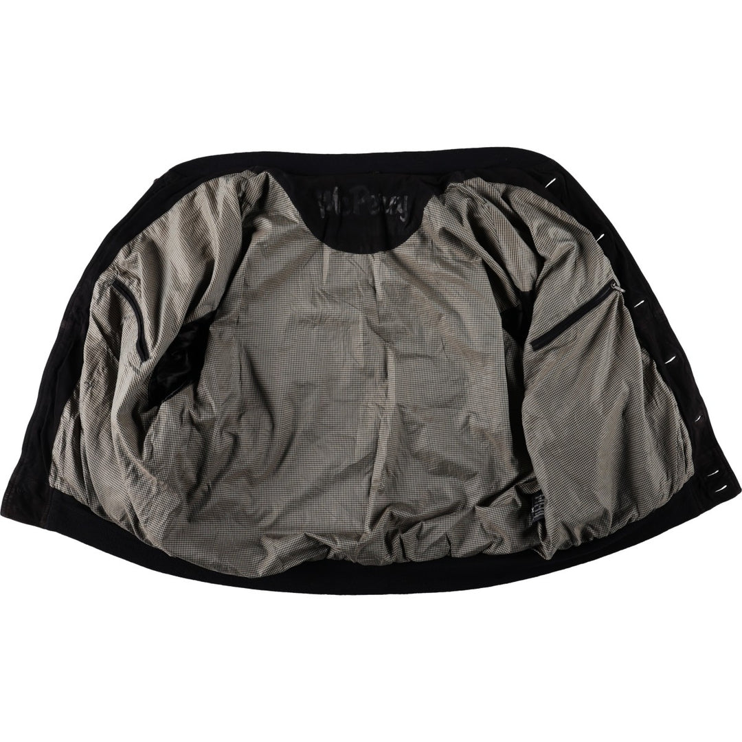 Mc Percy suede leather blouson, men's size L (approx.) Genuine Leather Suede Leather black type Vintage Second Hand