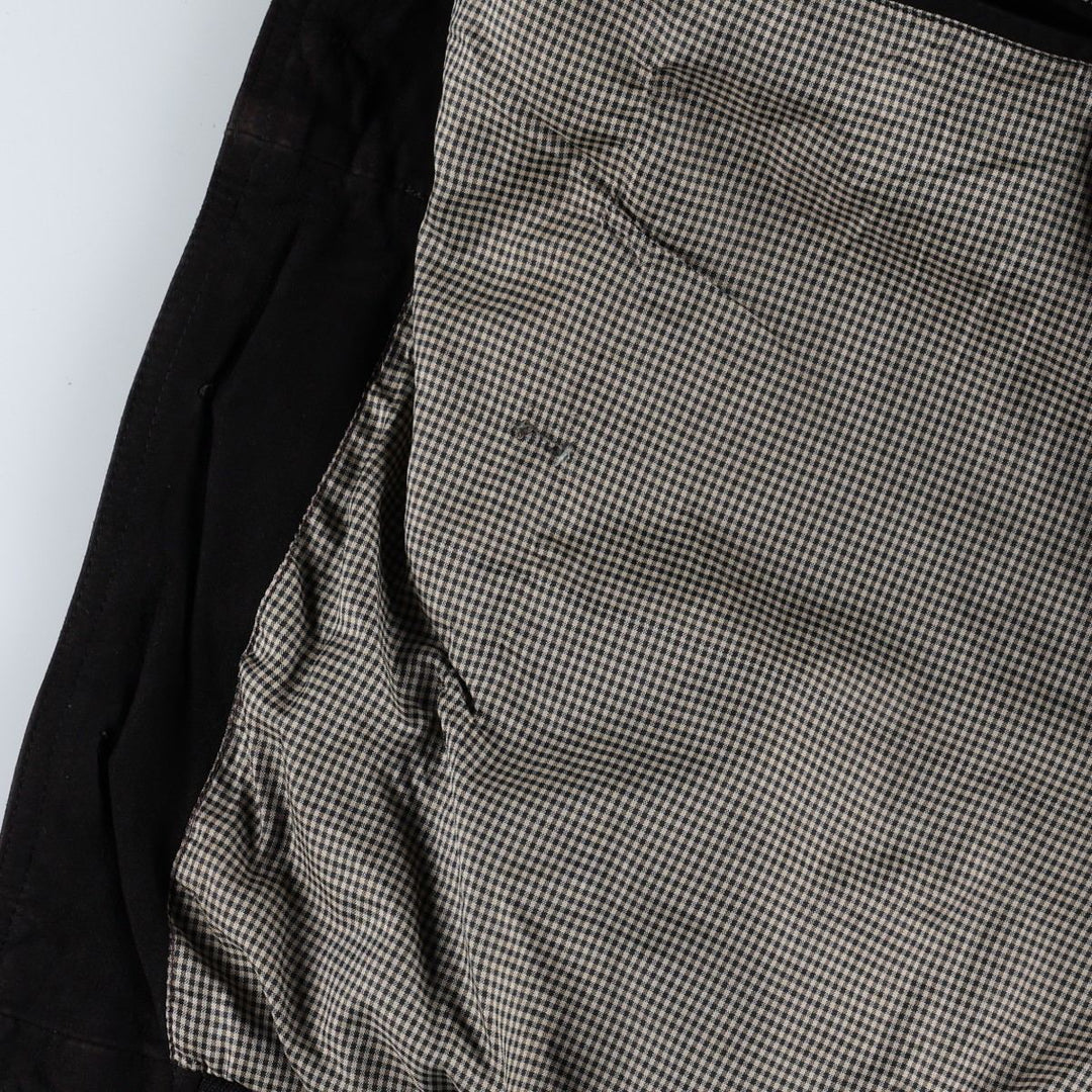Mc Percy suede leather blouson, men's size L (approx.) Genuine Leather Suede Leather black type Vintage Second Hand