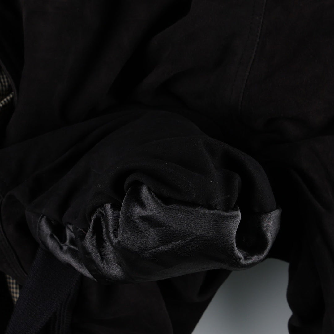 Mc Percy suede leather blouson, men's size L (approx.) Genuine Leather Suede Leather black type Vintage Second Hand