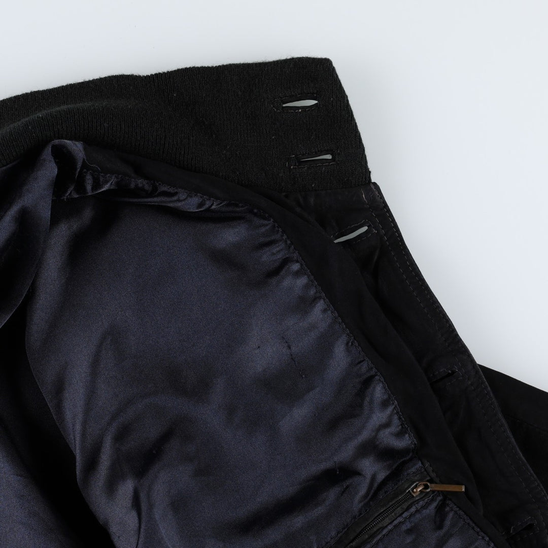 HIDE SOCIETY Valstar Jacket Suede Leather Blouson Men's XL equivalent Genuine Leather Suede Leather black type Vintage Second Hand