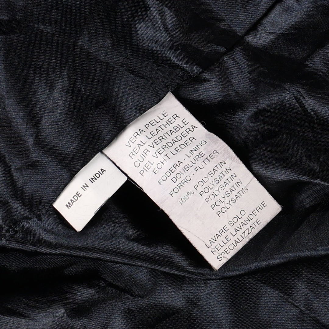 Balster Jacket, Suede Leather Blouson, Men's XL Genuine Leather Suede Leather black type Vintage Second Hand