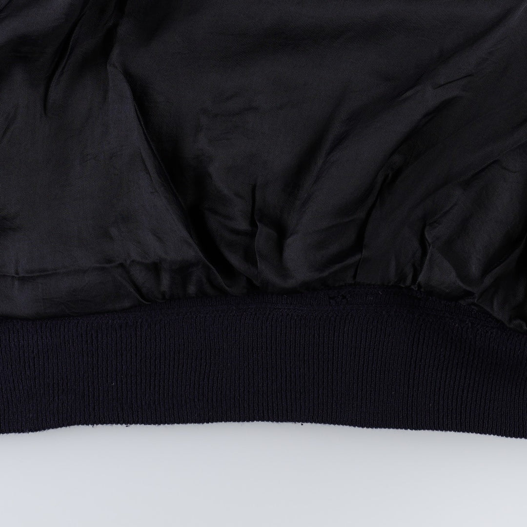 Balster Jacket, Suede Leather Blouson, Made in Italy, Men's XL Genuine Leather Suede Leather black type Vintage Second Hand