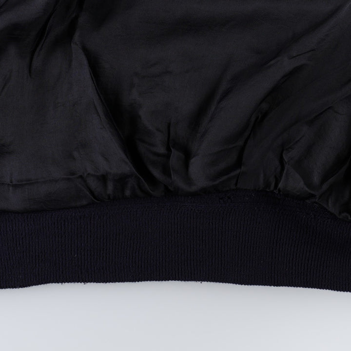 Balster Jacket, Suede Leather Blouson, Made in Italy, Men's XL Genuine Leather Suede Leather black type Vintage Second Hand