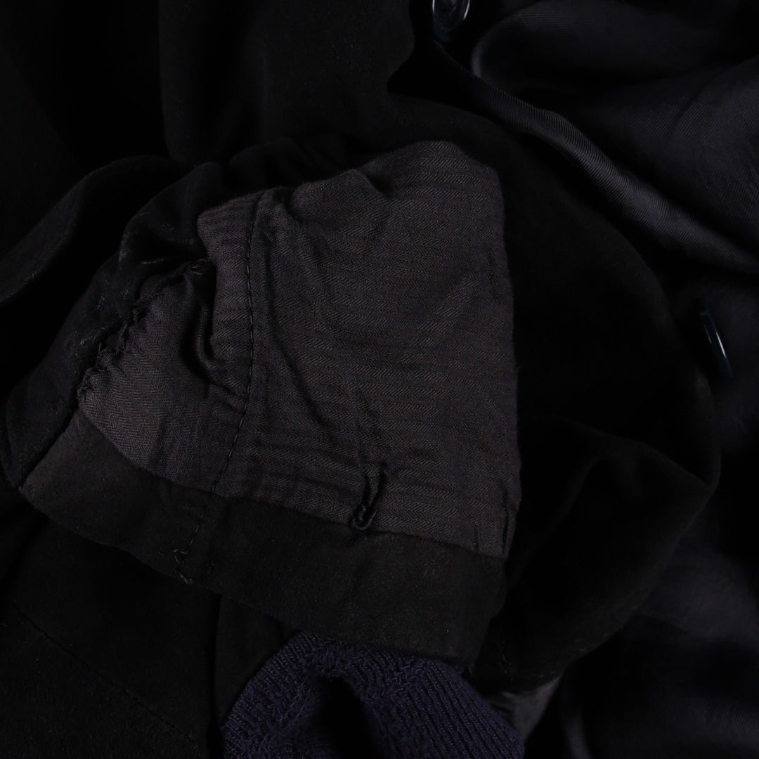 Balster Jacket, Suede Leather Blouson, Made in Italy, Men's XL Genuine Leather Suede Leather black type Vintage Second Hand