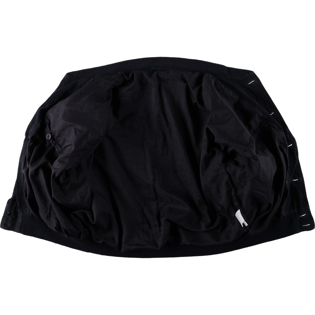 Suede leather blouson, men's size XXL Genuine Leather Suede Leather black type Vintage Second Hand