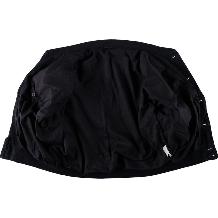 Suede leather blouson, men's size XXL Genuine Leather Suede Leather black type Vintage Second Hand