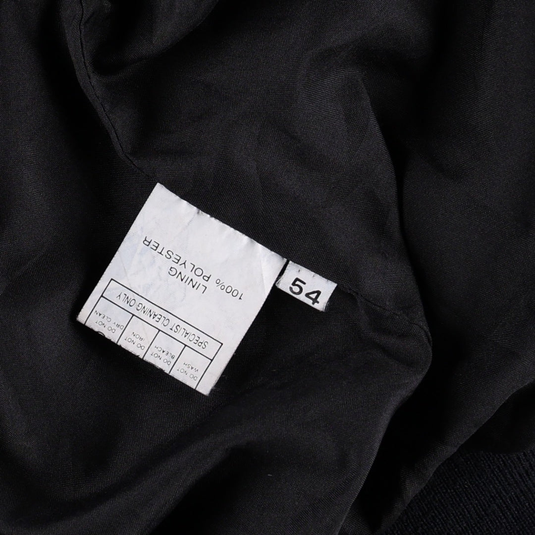 Suede leather blouson, men's size XXL Genuine Leather Suede Leather black type Vintage Second Hand